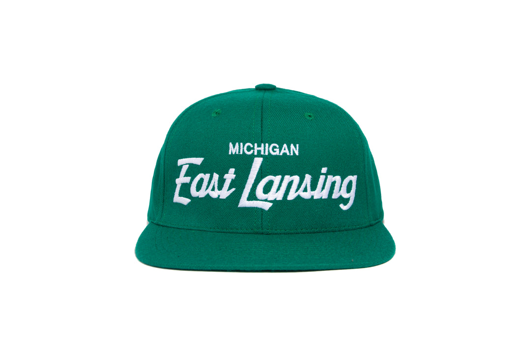 East Lansing wool baseball cap
