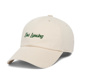 East Lansing Microscript Dad wool baseball cap