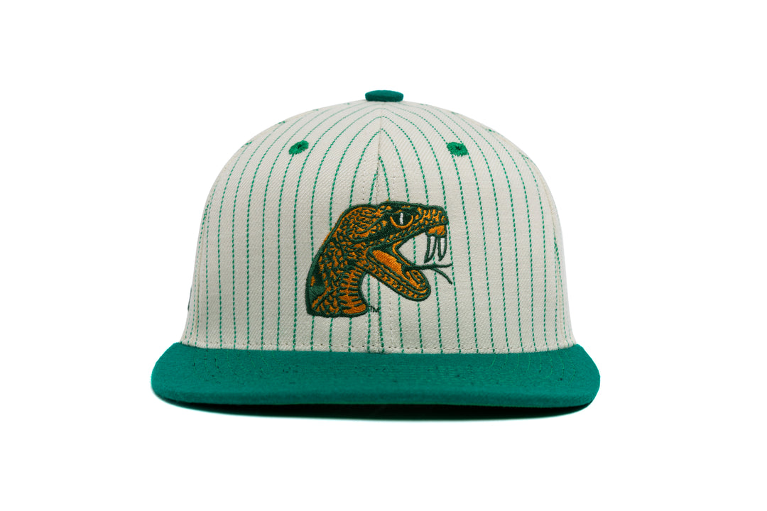 FAMU Rattler Pinstripe Two Tone wool baseball cap