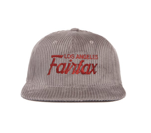 Fairfax 6-Wale Cord wool baseball cap