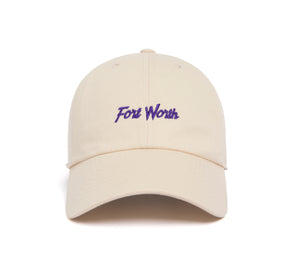 Fort Worth Microscript Dad II wool baseball cap