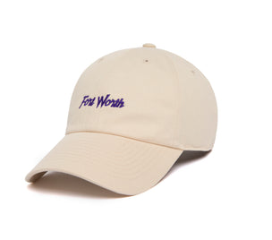 Fort Worth Microscript Dad II wool baseball cap