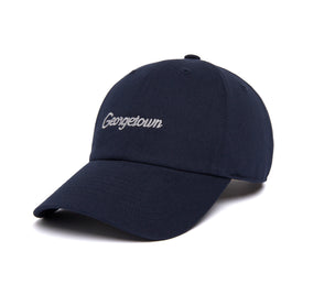 Georgetown Microscript Dad wool baseball cap