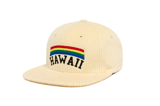 HAWAII Logo Chain 6-Wale Cord wool baseball cap