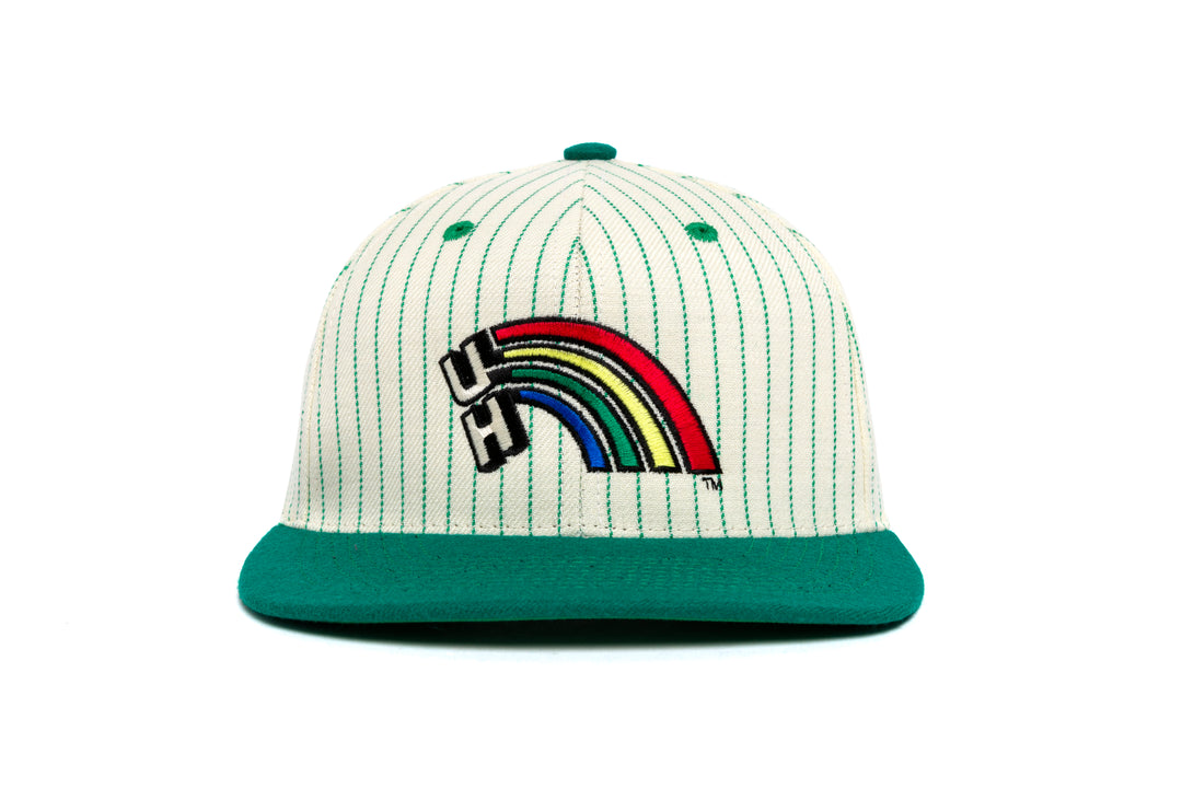 HAWAII Logo Pinstripe Two Tone wool baseball cap