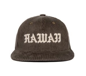 Hawaii Olde 3D Chain 6-Wale Cord wool baseball cap