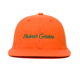 Hialeah Gardens Microscript wool baseball cap