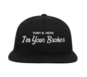 Im Your Broker wool baseball cap
