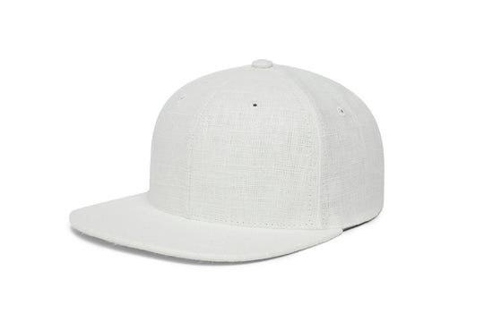 Clean Ivory Linen wool baseball cap