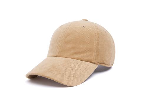 Clean Khaki 21-Wale Cord Dad Hat wool baseball cap
