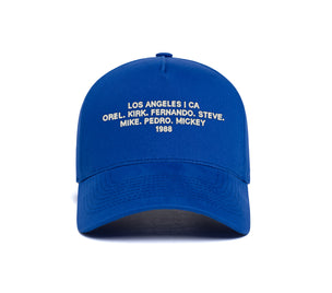 Los Angeles 1988 Name 5-Panel wool baseball cap