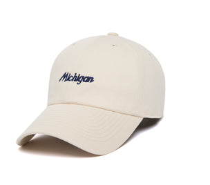 Michigan Microscript Dad wool baseball cap