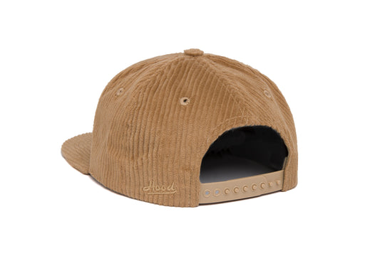 Clean Mocha 6-Wale CORD wool baseball cap