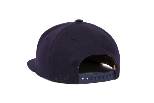 Clean Navy Gabardine wool baseball cap