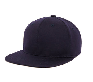 Clean Navy Gabardine wool baseball cap