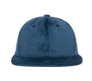 Clean Navy Velvet wool baseball cap