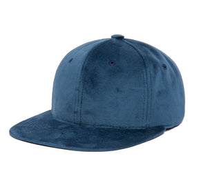 Clean Navy Velvet wool baseball cap