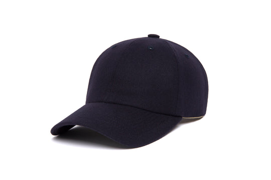 Clean Navy Wool Dad Hat wool baseball cap