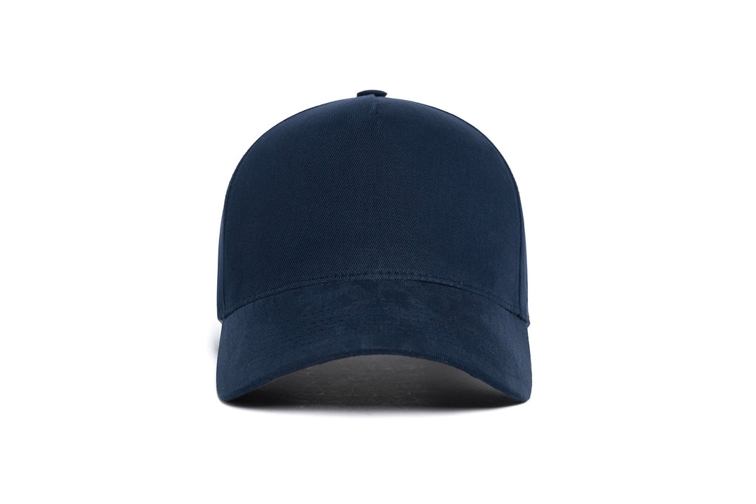 Clean Navy Brushed Twill 5-Panel wool baseball cap