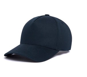 Clean Navy Twill 5-Panel wool baseball cap