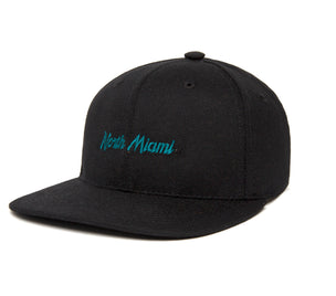 North Miami Microscript wool baseball cap