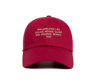 Philadelphia 1983 Name Dad wool baseball cap