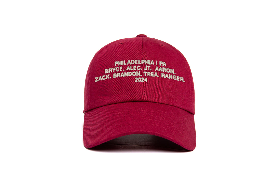 Philadelphia 2024 Name Dad wool baseball cap