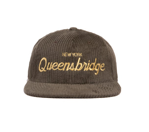 Queensbridge 6-Wale Cord wool baseball cap
