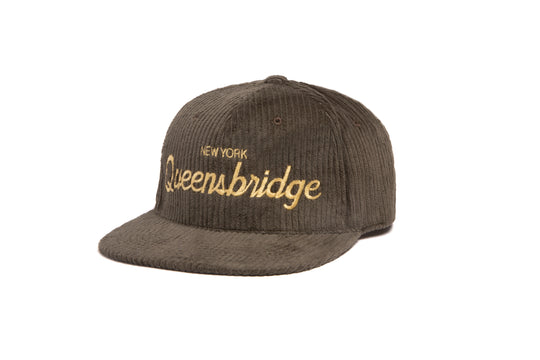 Queensbridge 6-Wale Cord wool baseball cap