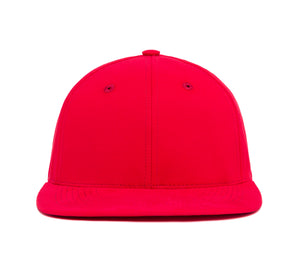 Clean Red Brushed Twill wool baseball cap