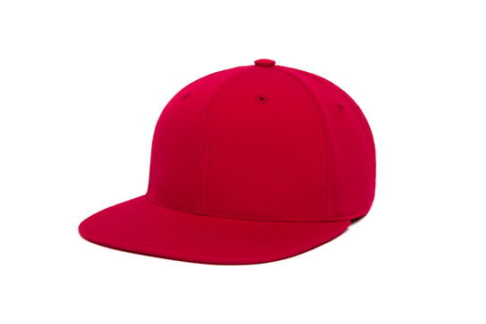 Clean Red Gabardine wool baseball cap