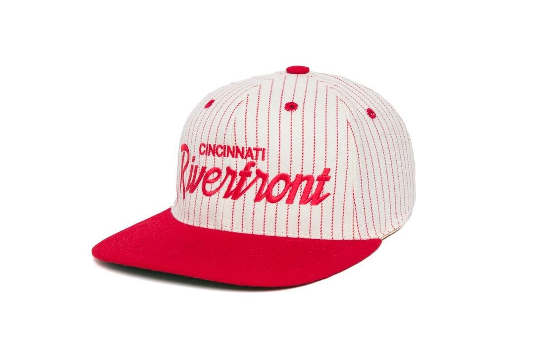 Riverfront Pinstripe wool baseball cap