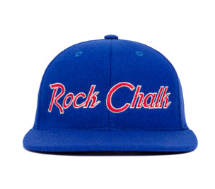 Rock Chalk wool baseball cap