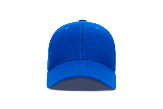 Clean Royal Snapback Curved Wool wool baseball cap