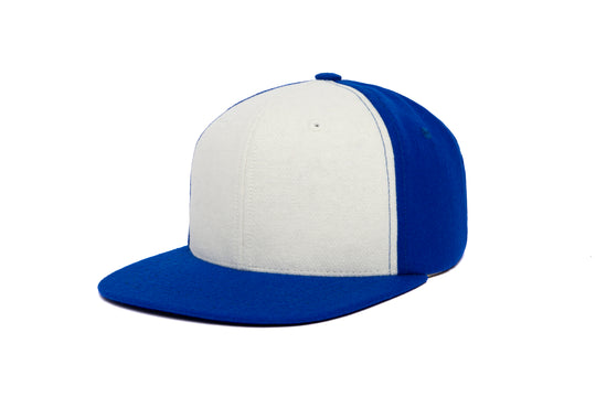 Clean Royal / White Color Block wool baseball cap