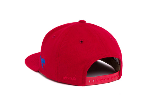 SMU Offset Wordmark Chain Wool wool baseball cap