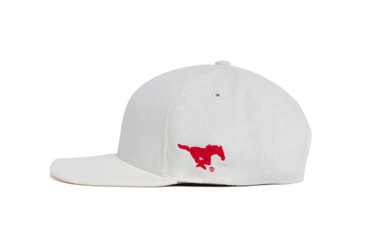 SMU Offset Wordmark Chain Wool wool baseball cap