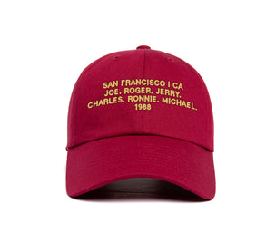 San Francisco 1988 Name Dad wool baseball cap