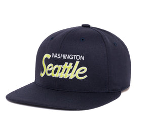 Seattle wool baseball cap