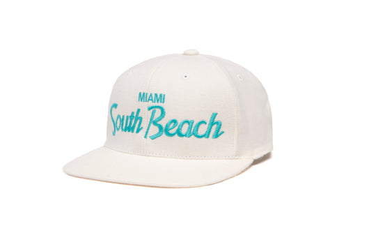 South Beach wool baseball cap