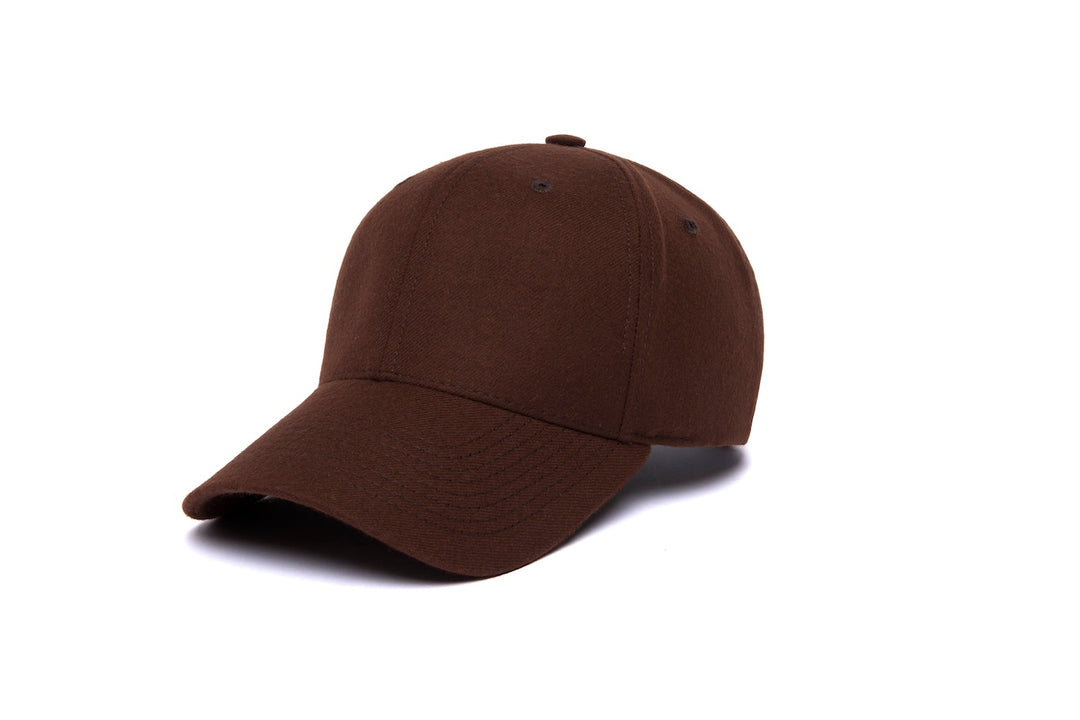 Clean Stout Snapback Curved Wool wool baseball cap
