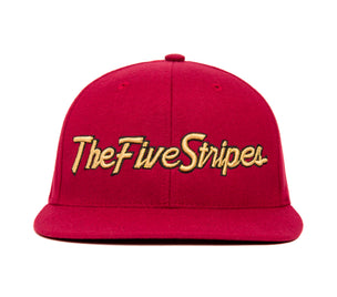 The Five Stripes 3D wool baseball cap