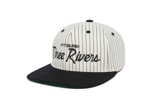 Three Rivers Pinstripe wool baseball cap