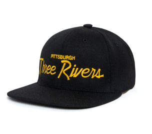 Three Rivers wool baseball cap