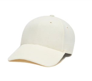 Clean White Snapback Curved Wool wool baseball cap
