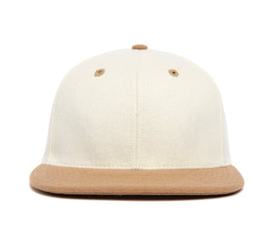 Clean White / Camel Two Tone wool baseball cap