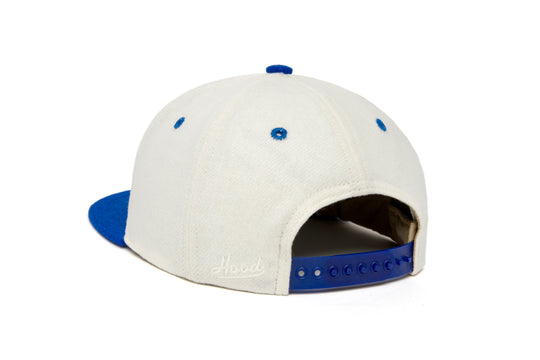 Clean White / Royal Two Tone wool baseball cap