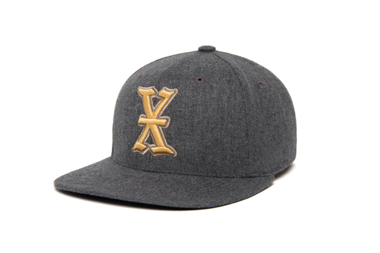 Ligature “X” 3D wool baseball cap