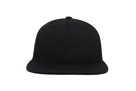 Clean Black Twill wool baseball cap