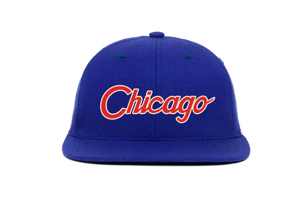 Chicago Cubs CITY-SCRIPT Royal-Red Fitted Hat by New Era